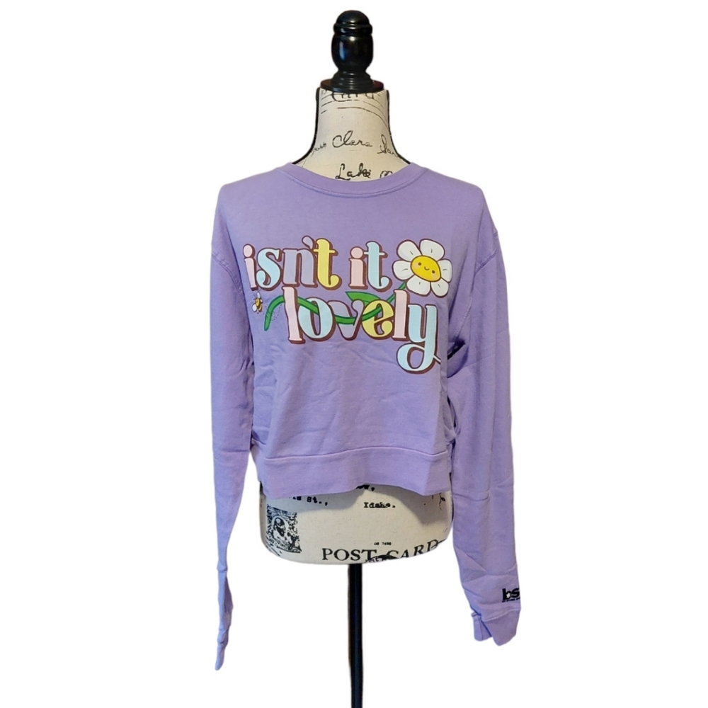 BSR by Samii Ryan Sweatshirt Size M Purple